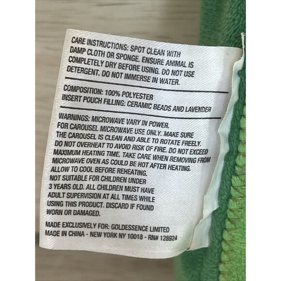 Cozy Hugs AVOCADO Green 8" Plush Aromatherapy Microwavable Heat Cold Lovey Plush - Picture 3 of 5